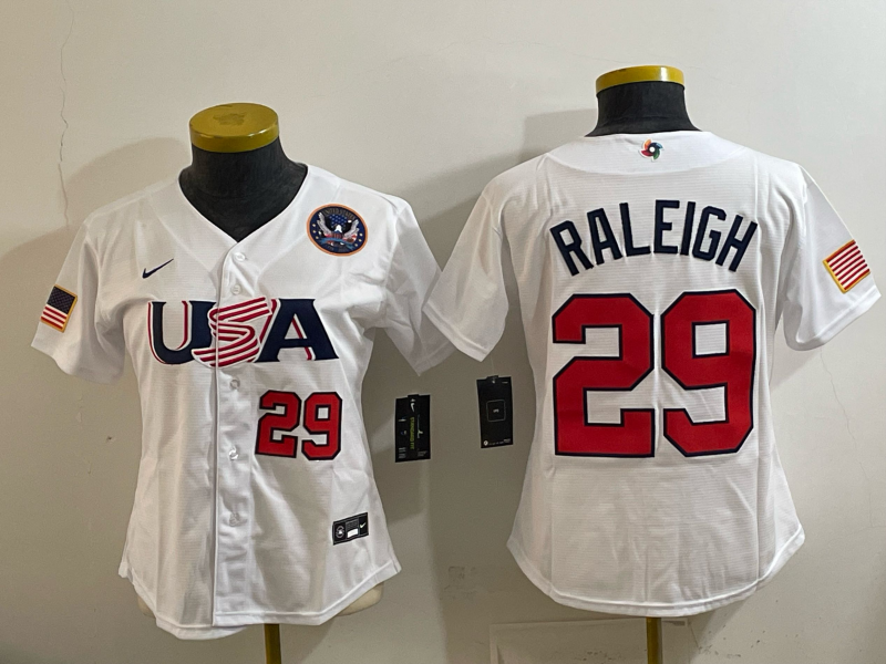 women 2026 World cup white Nike MLB jersey 003->women mlb jersey->Women Jersey